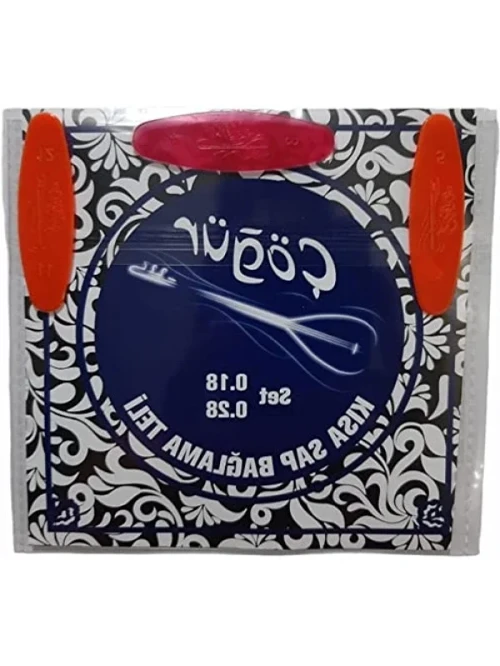 Kısa Sap Bağlama Saz 0.18 Tam Takım Tel + 3 Tezene
