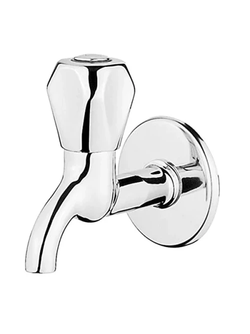 Kısa Klasik Açma Kapama Musluk, Krom, 77 mm Çıkış Ucu