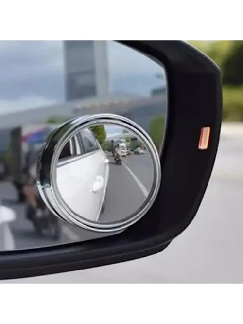 360 Derece Hareketli Gerçek Cam Kör Nokta Aynası - 2 Adet