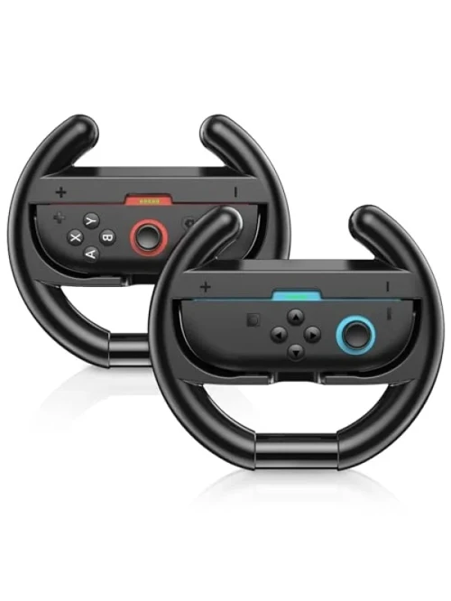Nintendo Switch 2 Joy-Con İçin Ergonomik Yarış Direksiyonu, 2 Adet