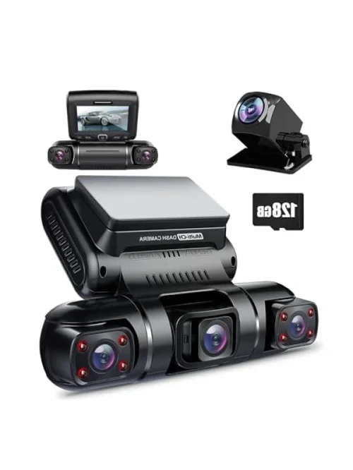 4 Kanallı FHD 1080P Dash Cam, Ön ve Arka Kamera