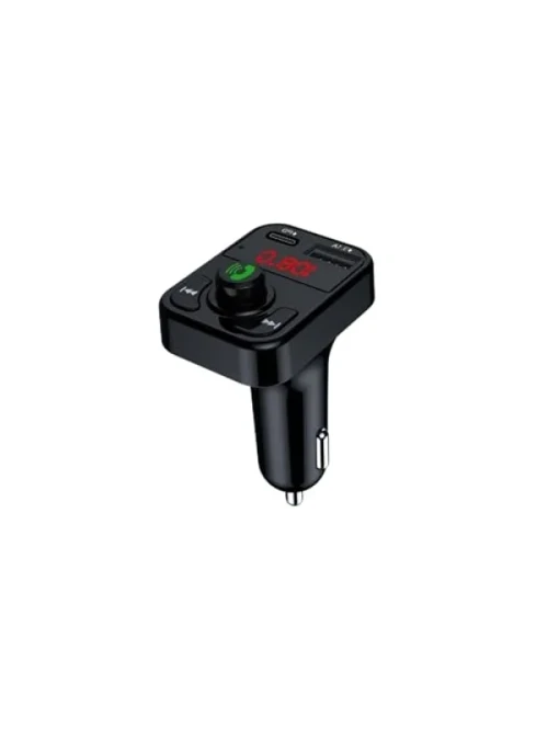 Bluetooth Araç Kiti ve Fm Transmitter, USB Type-C Hızlı Şarj Girişi ile