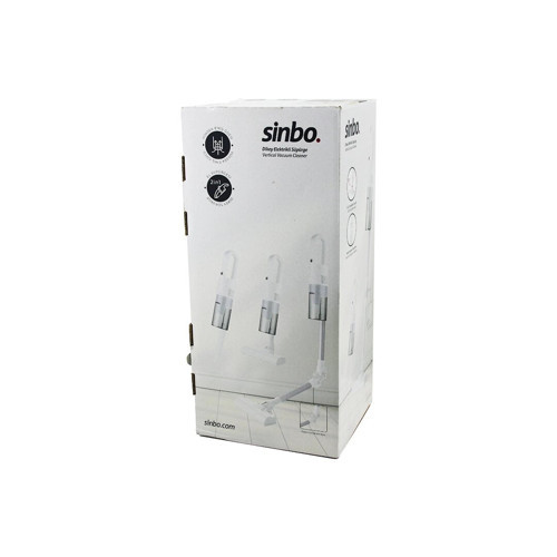 BEYAZ DİKEY ELEKTRİKLİ SÜPÜRGE ERGONOMİK KATLANABİLİR BORU 500W 90° DÖNEBİLEN BAŞLIK PRATİK HAZNE SV
