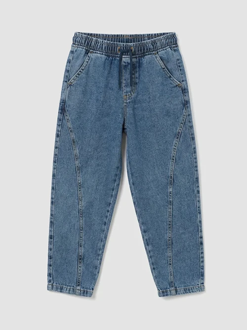 İndigo Barrel Fit Erkek Çocuk Jean Pantolon