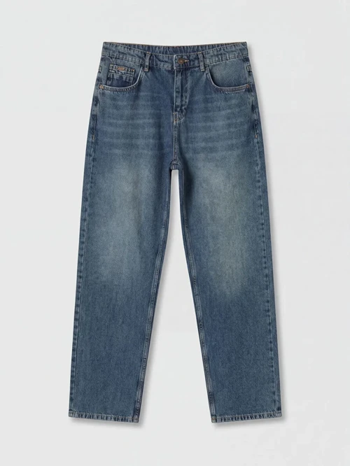 Yeşil 745 Baggy Fit Erkek Jean Pantolon