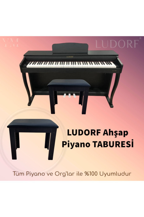 Ahşap Piyano Taburesi Org Taburesi