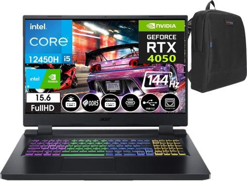 Nitro 5 AN515-58 Intel Core I5 12450H 16GB Ddr5 Ram 512GB SSD 6gb RTX4050 15,6 Inç 144Hz IPS Fhd Freedos Taşınabilir Bilgisayar NHQLZEY00701 + Weblegelsin Çanta