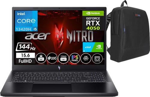Nitro V 15 Intel Core I5 13420H 16GB Ddr5 Ram 512GB SSD 6gb RTX4050 15,6 Inç 144Hz IPS Fhd WINDOWS11PRO Taşınabilir Bilgisayar NHQNBEY00119 + Weblegelsin Çanta