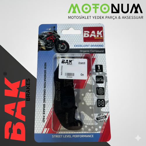 Honda CRF 250 L Ön Fren Balata-Organik-Bak-(Yerli Üretim)-BK0156