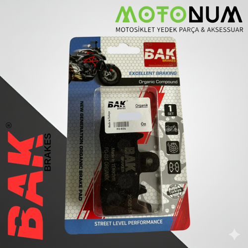 Bmw R Nıne T Ön Fren Balata-Organik-Bak-(Yerli Üretim)-BK0199