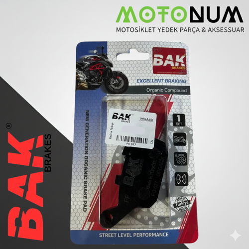 Honda Nc 750 X Arka Fren Balata-Organik-Bak-(Yerli Üretim)-BK0189
