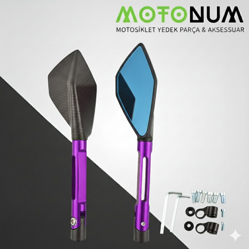 Sym Crox 125 Modifiye Ayna-Mor Renk-A42905