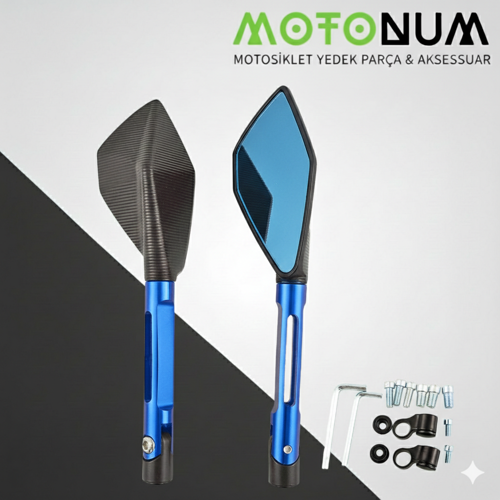 Falcon Comfort Modifiye Ayna-Mavi Renk-A13005