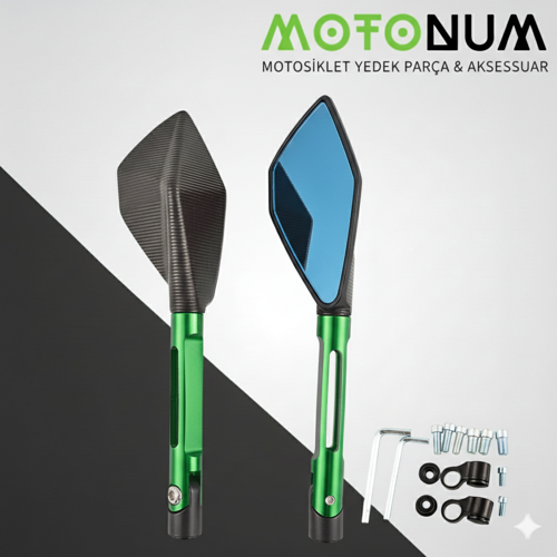 Sym Orbit 50 Modifiye Ayna-Yeşil Renk-A22884