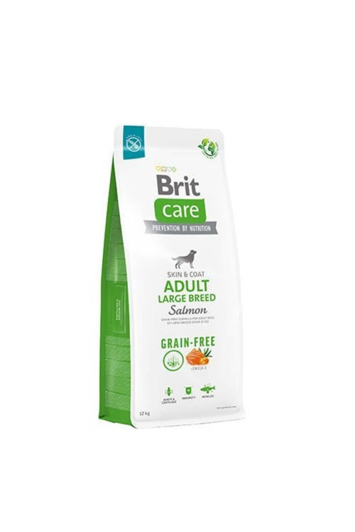 Skin Coat Adult Large Breed Somonlu Büyük Irk Tahılsız Yetişkin Köpek Maması 12 Kg - Petsh
