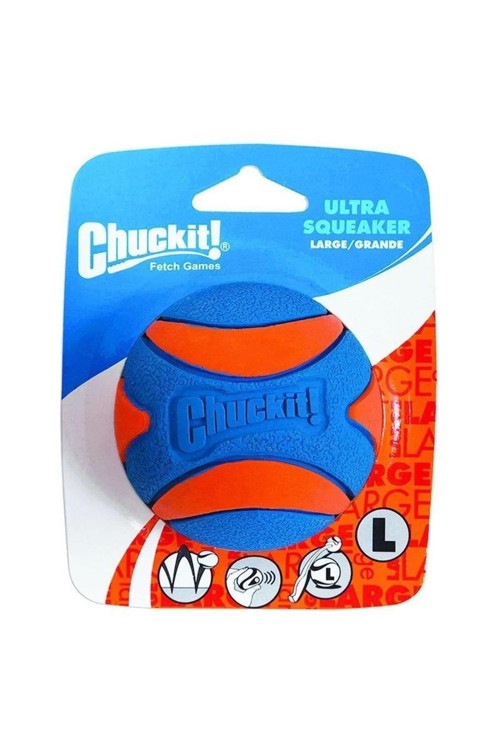 ! Utra Squeaker Sesli Köpek Oyun Topu (Büyük Boy)