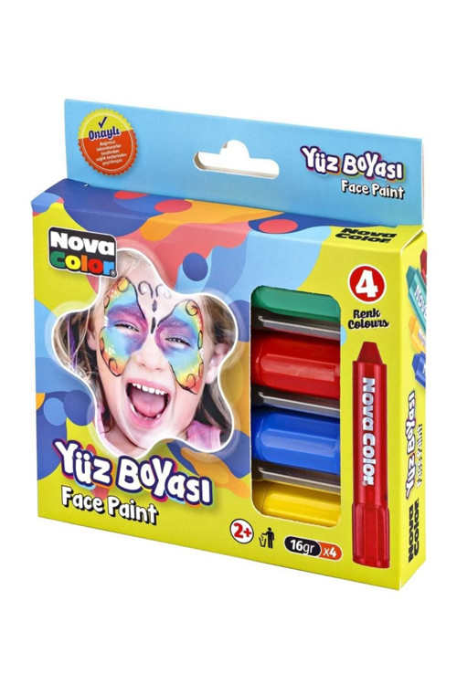 Yüz boyası 4 lü set yeni nesil