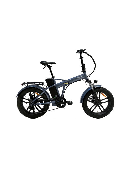 E-Folding F4 20 Jant 7 Vites Metalik Gri Elektrikli Katlanır Bisiklet