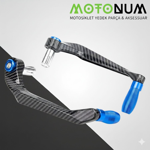 Tvs Ntorq Manet Koruma Karbon Desenli-Mavi Dekorlu-Mkm12876
