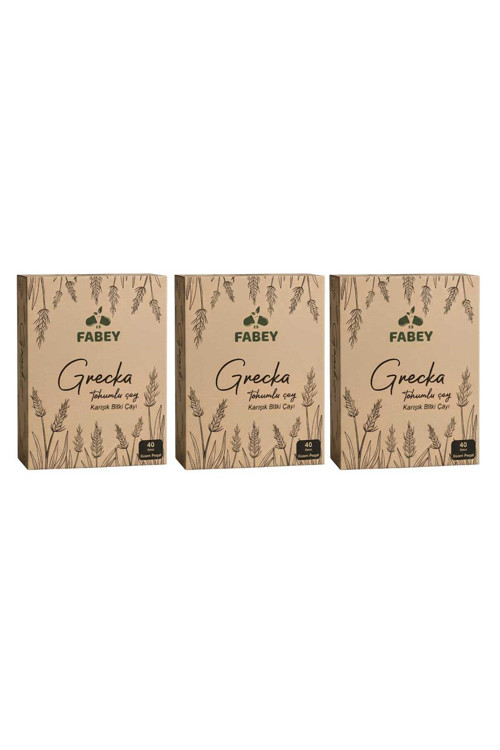 Greçka Tohumlu Çay 40 Adet Süzen Poşet Çay x 3 Adet