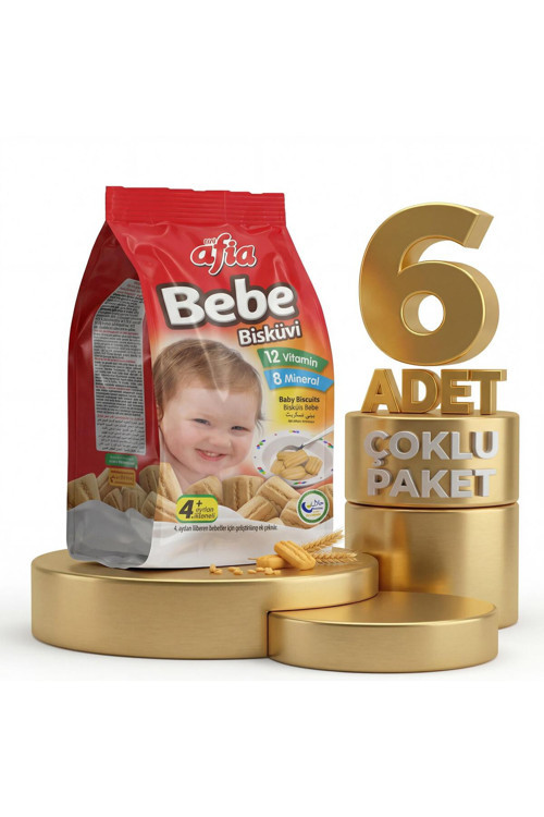 Bebe Bisküvisi Vitamin Katkılı 6x150 Gr