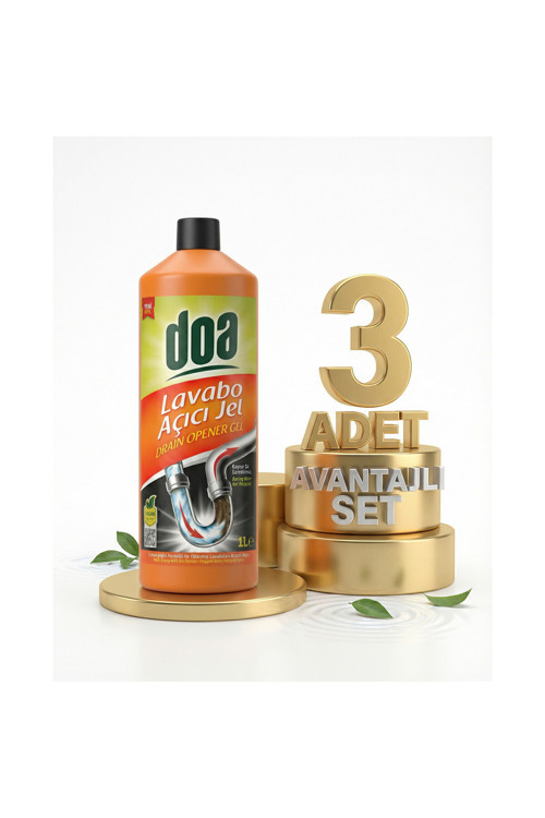 Lavabo Açıcı Jel 3x1000 Ml