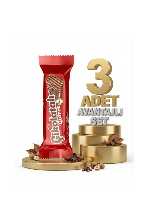 Çikolatalı Sütlü Gofret 3x35 Gr