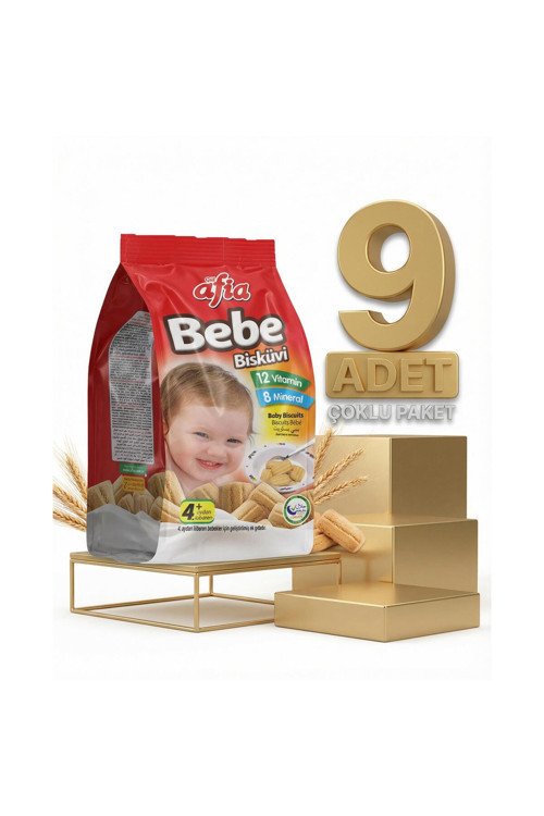 Bebe Bisküvisi Vitamin Katkılı 9x150 Gr