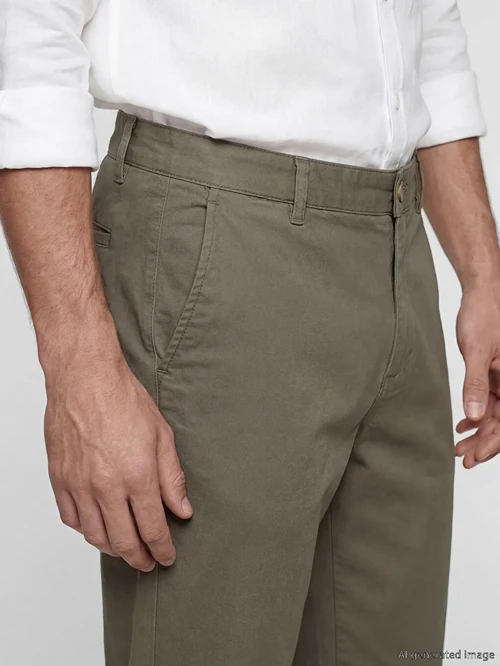 Kahverengi Regular Fit Erkek Chino Pantolon