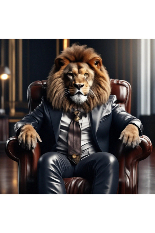 Leo-190 Aslan Kanvas Tablo