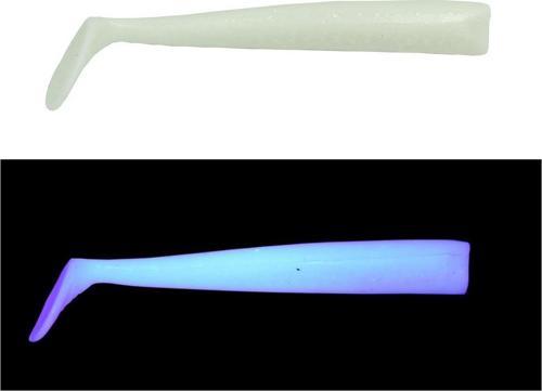 Sargan 10cm 3 Adet Silikon Yem UV Beyaz Glow