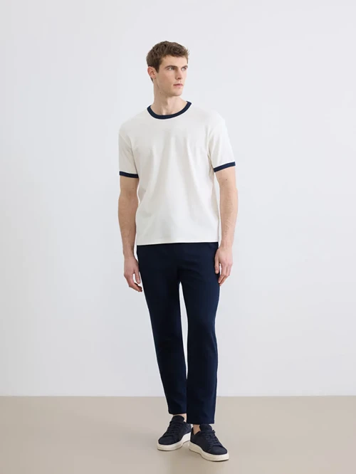 Lacivert Regular Fit Gabardin Erkek Pantolon