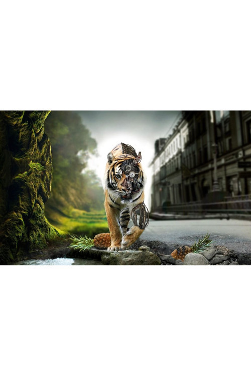 Tiger-003-Robot_Kaplan Kanvas Tablo