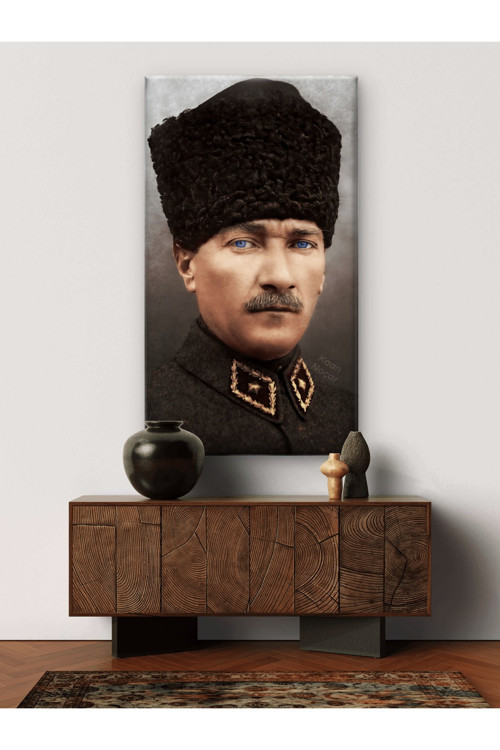 Atatürk Baskı Kanvas Tablo