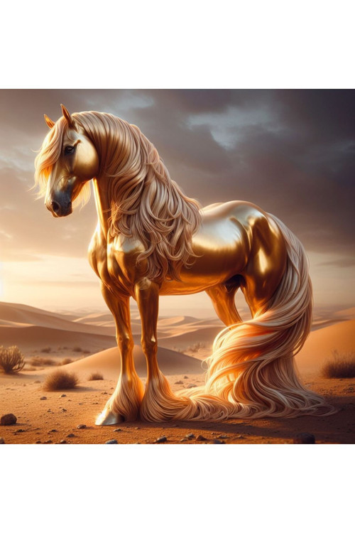 Gold-Beyaz-At-872