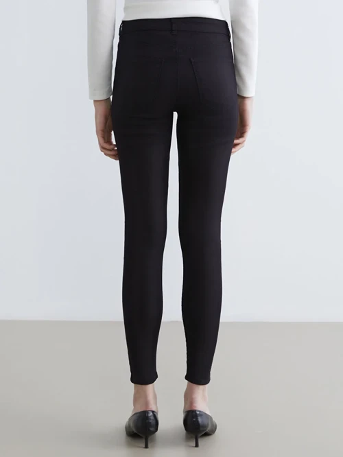 Siyah Jüpiter Süper Skinny Fit Kadın Jean Pantolon