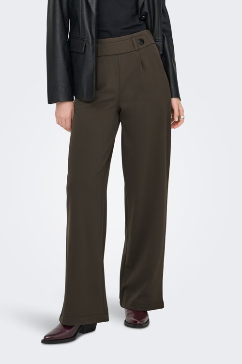 Jdygeggo Regular Fit Normal Bel Geniş Paça Bayan Pantolon 15208430 KAHVE