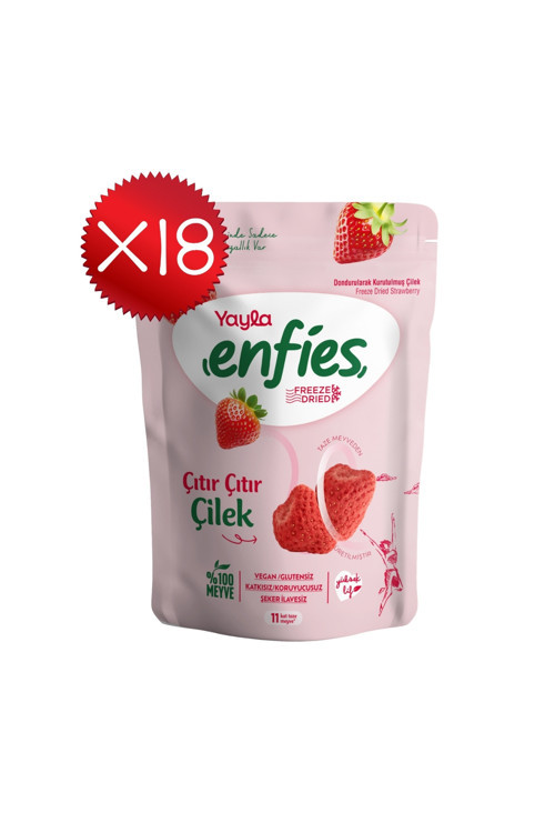 Enfies Freeze Dried Çilek 15 g x18