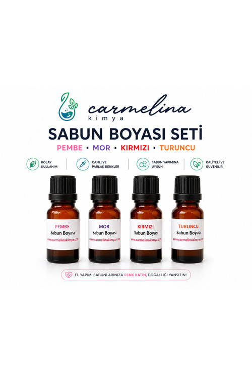 4'lü Sabun Boyası Pembe-mor-kırmızı-turuncu