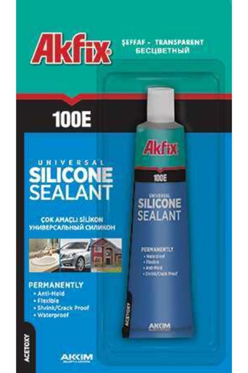 100E Genel Amaçlı Şeffaf Tüp Silikon (50Gr)