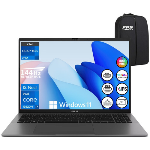 Vivobook S16 S3607VA I7-13620H 24GB Ram 2tb SSD 16" Wuxga 144Hz W11 Taşınabilir Bilgisayar