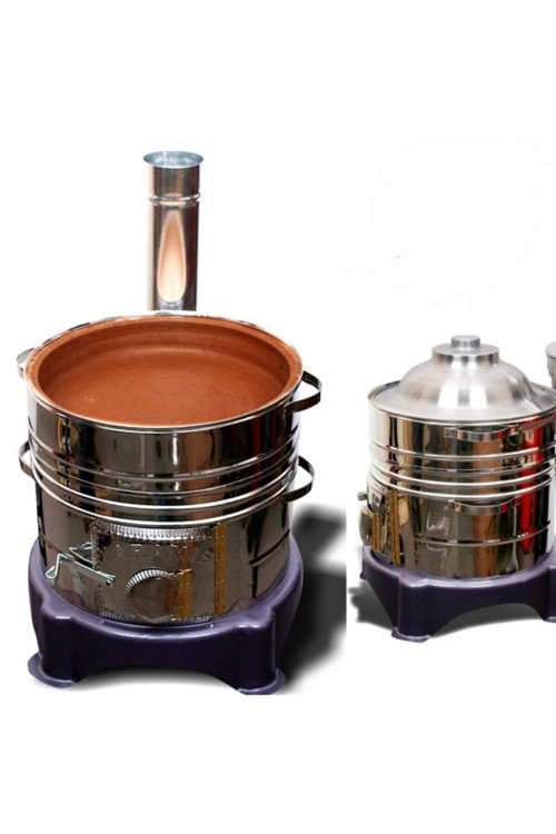 Güveç Mangal Kömür Izgaralı Ve Kapaklı, Toprak Tandır Güveç Mangal