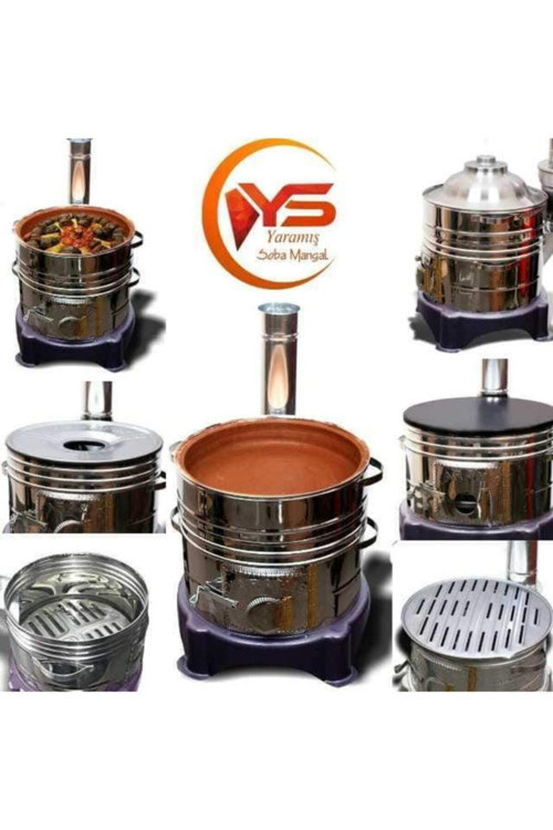 Set Güveç Mangal Toprak Tandır Gözleme Yufka Ekmek Saçlı Soba Mangal Çay Tencere Aparatı Izgaralı