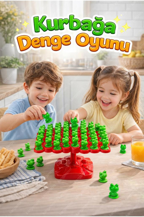 Frogg Denge Oyunu - Eğitici ve Öğretici 2 Kişilik Eğlenceli Oyun