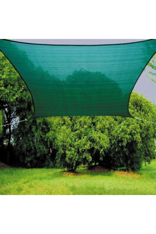 Hazır Halkalı Gölgelik %95 3mx3m=9m2-Montajı İçin 10 metre 3mm halat hediye-Montajı Kolay