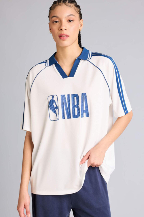 NBA Wordmark Oversıze Polo Yaka Tişört G0706AX26SP