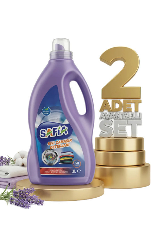 Bitkisel Sıvı Çamaşır Makine Deterjanı Renkliler 2x3 Lt