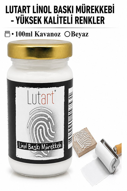 Linol Mürekkebi 100 ml 1 Adet Lutart Linol Baskı Boya Mürekkebi Blok Baskı Sanat Su Bazlı Matbaa Mürekkebi Hobi