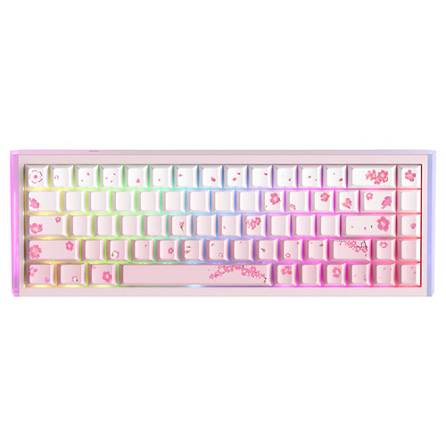 COOL68 Cherry Blossom %65 Ice Blade Manyetik Switch 8K Hz Hall Effect Hotswap RGB İngilizce Gaming Klavye