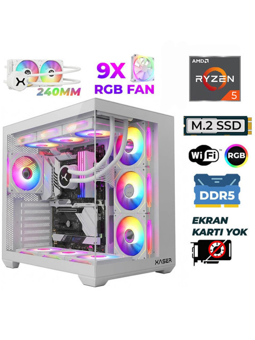 Raze X280 Ryzen 5 7500F 16GB DDR5 Ram 512GB M.2 NVMe SSD Hazır Tavsiye Sistem